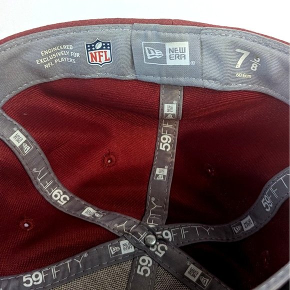 New Era NFL Arizona Cardinals 59Fifty Red Fitted Hat 7 5/8 - Picture 8 of 8
